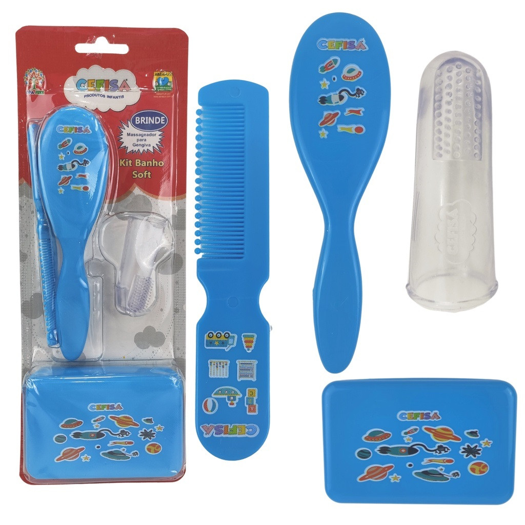 KIT BANHO SOFT CEVISA AZUL