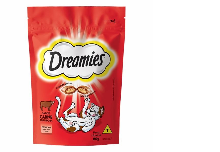 PETISCOS DREAMIES SABOR CARNE 80 G