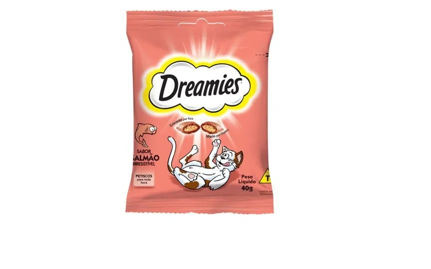 PETISCOS DREAMIES SABOR SALMÃO 40 G