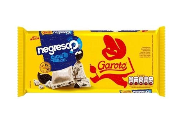 BARRA DE CHOCOLATE NEGRESCO BRANCO GAROTO 80G