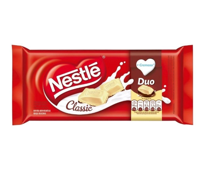 TABLETE CLASSIC DUO CHOCOLATE NESTLÉ 80G