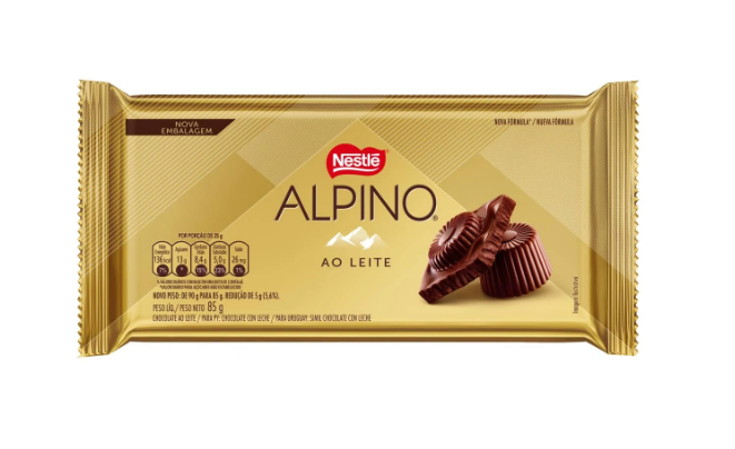 ALPINO CHOCOLATE AO LEITE 85G