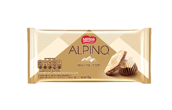 CHOCOLATE ALPINO WHITE TOP 85G