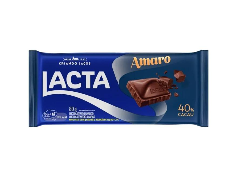 CHOCOLATE AMARO LACTA BARRA 800G BARRA
