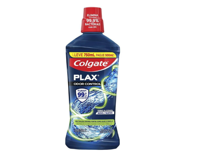 ENXAGUANTE BUCAL PLAX ODOR CONTROL 750 ML COLGATE