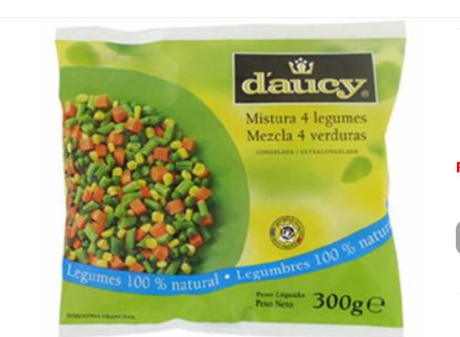 MISTURA DAUCY MIX 4 LEGUMES CONG.300GR