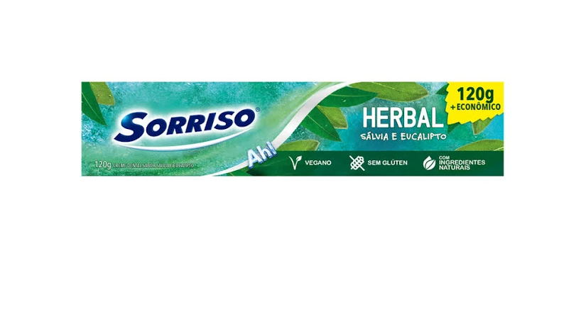 CREME DENTAL SALVIA E EUCALIPTO SORRISO HERBAL CAIXA 120G