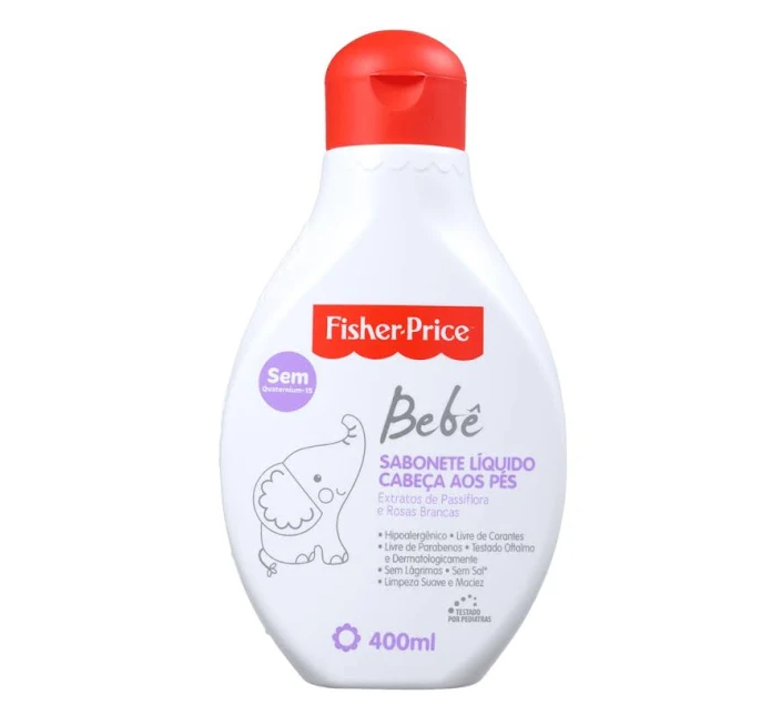 SABONETE LIQUIDO FISHER PRICE CABEÇA AOS PÉS 400ML