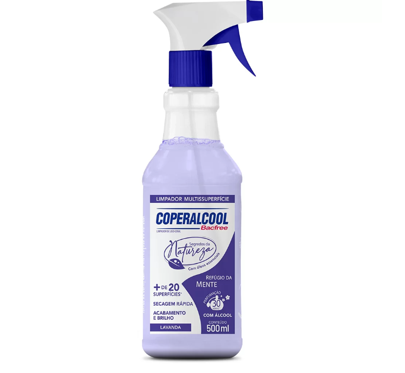 ÁLCOOL LÍQUIDO BACFREE, REFÚGIO DA MENTE, 500ML