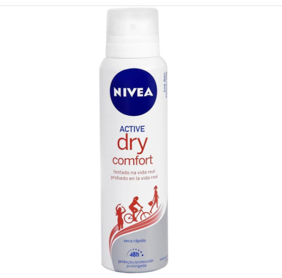 DESODORANTE AEROSOL NIVEA DRY COMFORT FEMININO 150ML