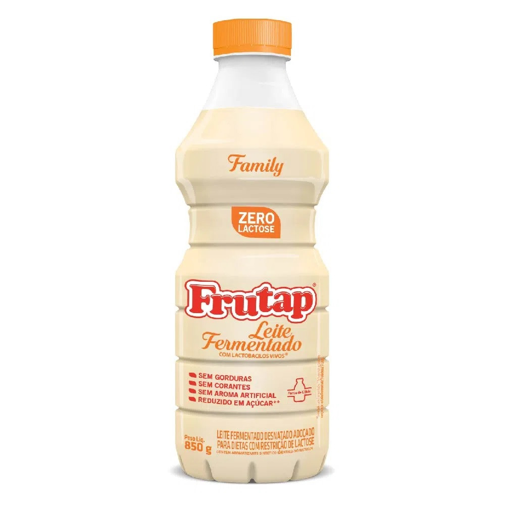 LEITE FERMENTADO FRUTAP BAUNILHA SEM LACTOSE 850 G