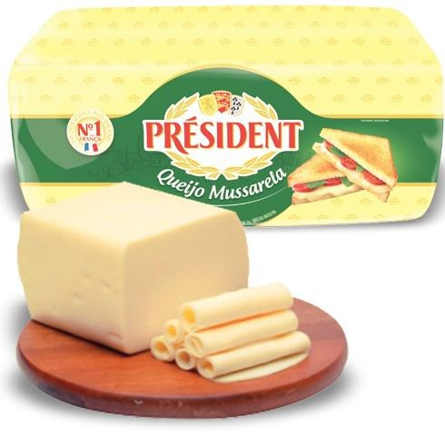 QUEIJO MUSSARELA PRESIDENT FATIADO