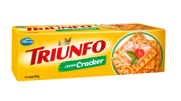 BISCOITO CREAM CRACKER TRIUNFO 164G