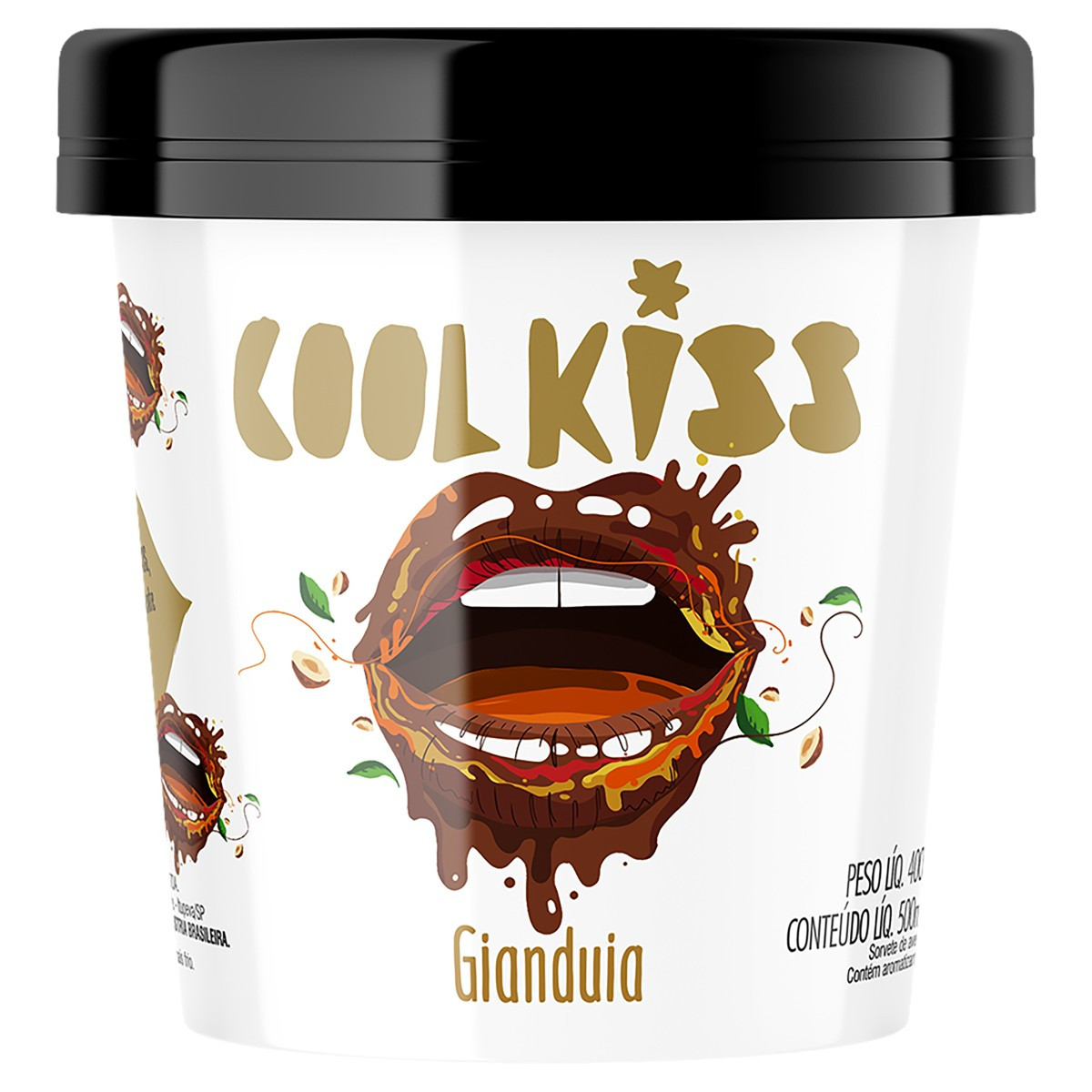 SORVETE COOL KISS GIANDUIA 500 ML