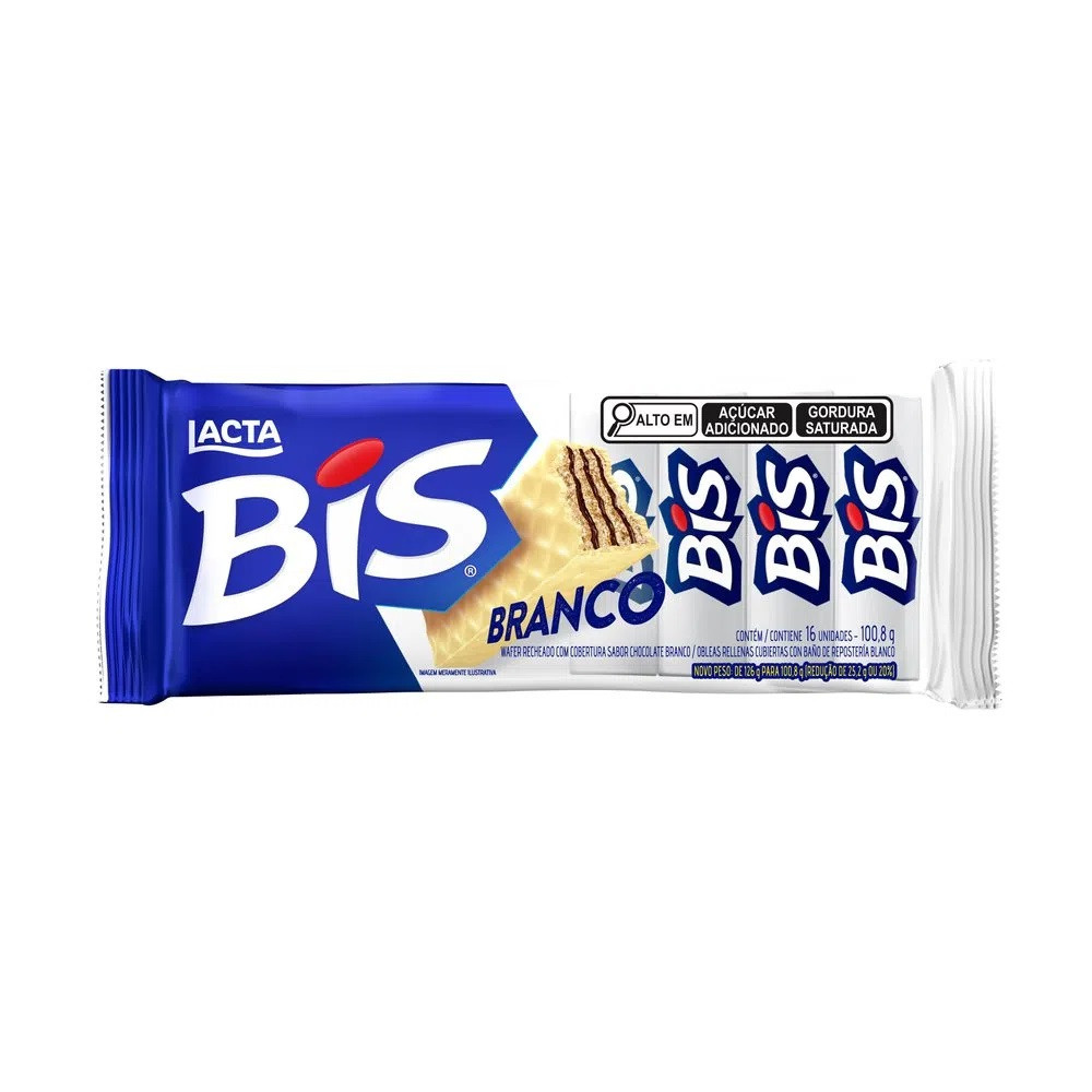 BIS LACTA BRANCO 100,8 G