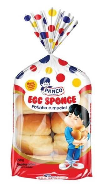 PÃO EGG SPONGE PANCO 250 GRAMAS