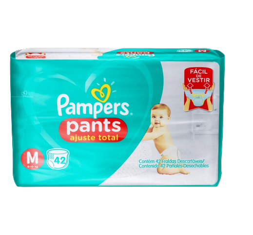 FRALDA DESCARTÁVEL PAMPERS PANTS M 42 UN