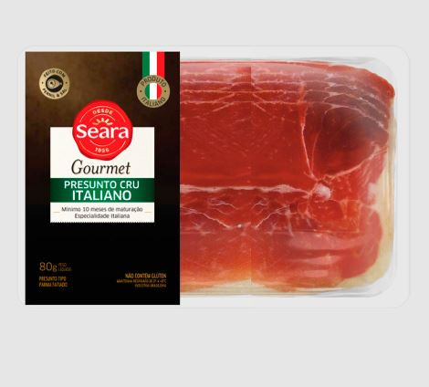 PRESUNTO CRU ITALIANO SEARA  GOURMET 80G