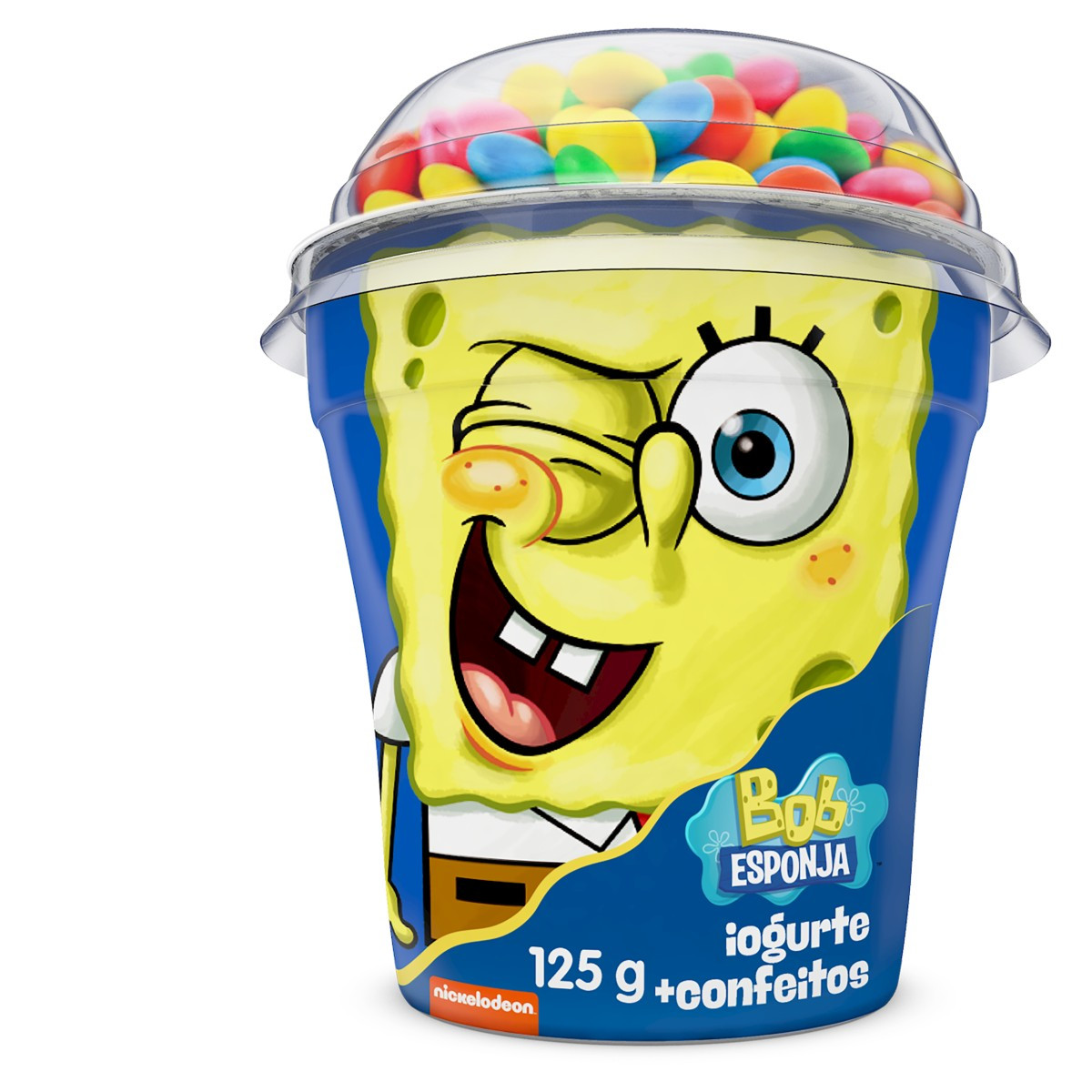 IOGURTE BATAVO BOB ESPONJA CONFEITOS COLORIDOS 125 G