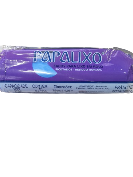 SACO PARA LIXO PAPALIXO 100 L 10 UN