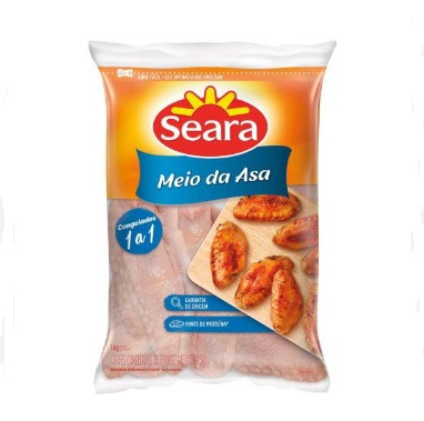 SEARA MEIO DA ASA 1KG PACOTE