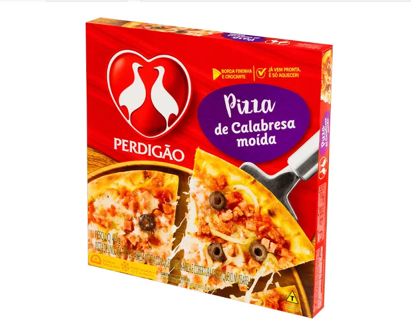 PIZZA CONGELADA PERDIGAO CALABRESA 460G