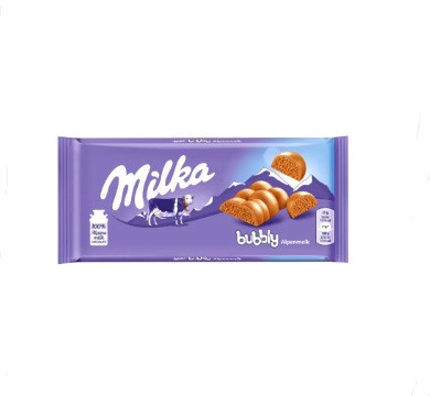 CHOCOLATE MILKA BUBBLY LEITE 90g