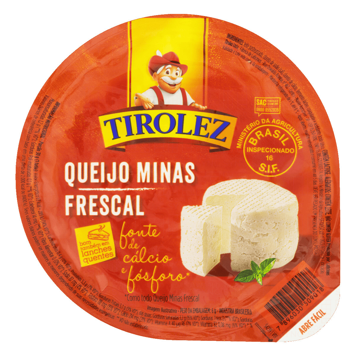 QUEIJO PEQUENO FRESCAL FACIL TIROLEZ KG