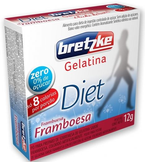 GELATINA BRETZKE DIET FRAMBOESA 12G