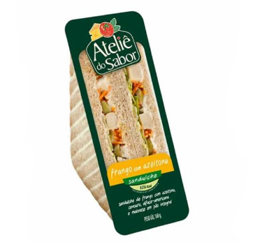 SANDUICHE INTEGRAL ATELIE 160G FRANGO AZEITE