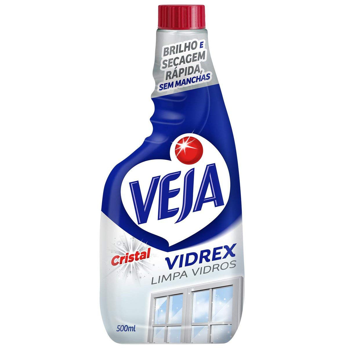 LIMPADOR VEJA VIDREX CRISTAL REFIL 500ML