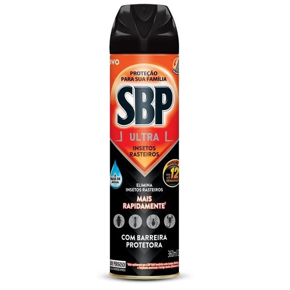 SBP INSETICIDA AEROSOL 360ML ULTRA BARREIRA