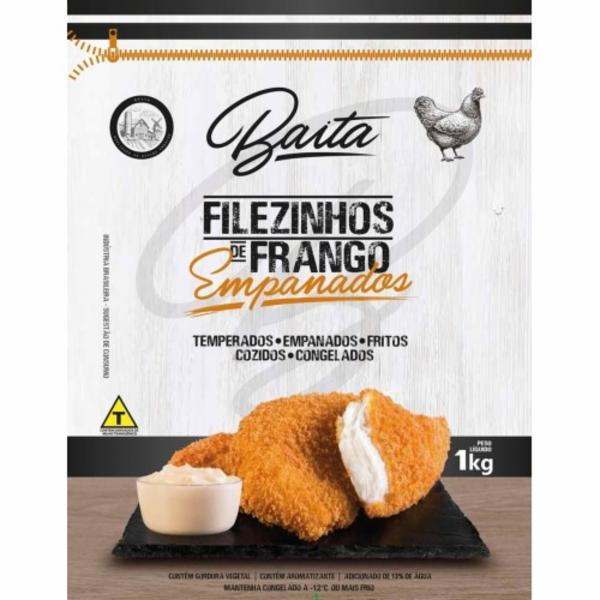 FILÉZINHOS DE FRANGO EMPANADOS BAITA 1 KG