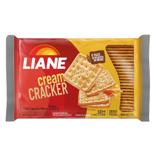 BISCOITO CREAM CRACKER LIANE SEM LACTOSE 330 G