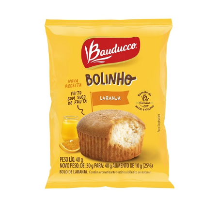 MINI BOLINHO BAUDUCCO LARANJA 40G