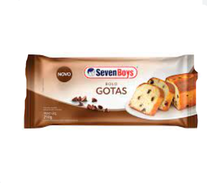 BOLO SEVEN BOYS GOTAS CHOCOLATE 250GR