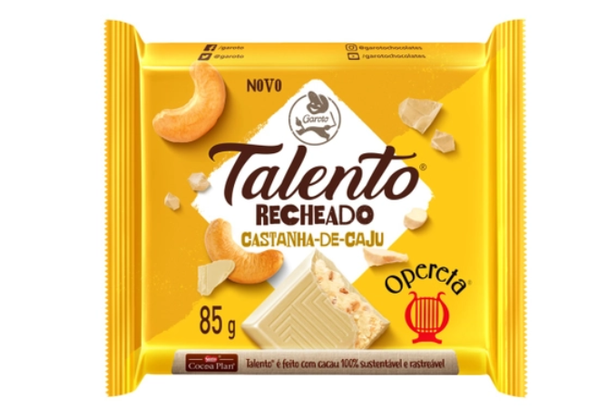 TABLETE TALENTO OPERETA 85G GAROTO