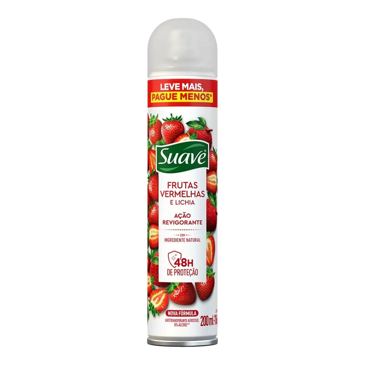 DESODORANTE SUAVE FRUTAS VERMELHAS E LICHIA REVIGORANTE 200 ML