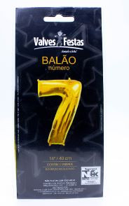 BALAO FESTLAR METAL.DOURADO N7