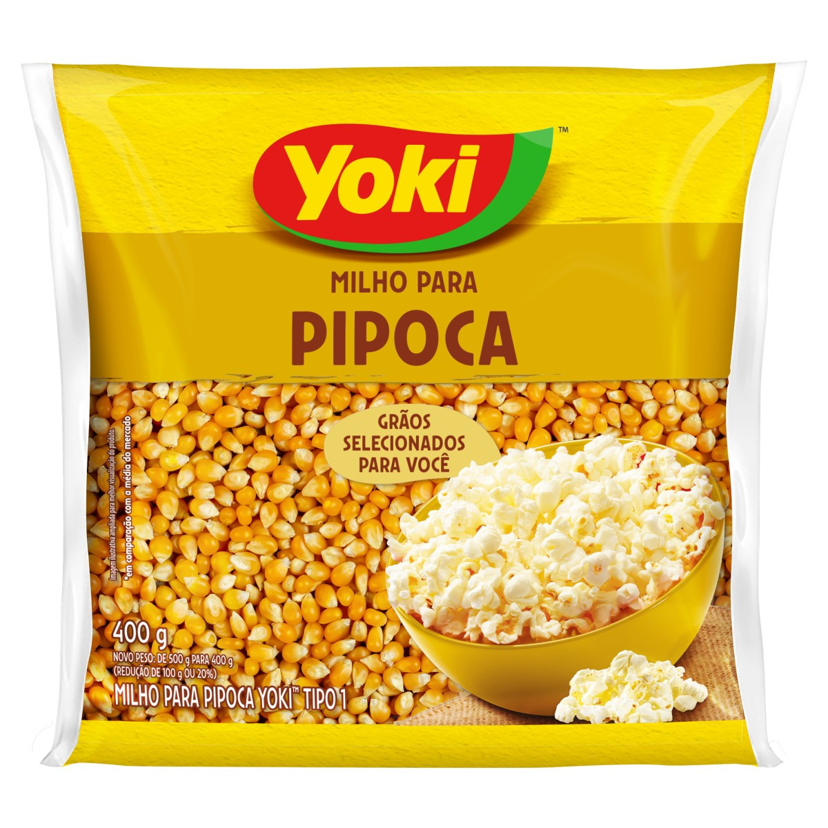 MILHO PARA PIPOCA YOKI 400G