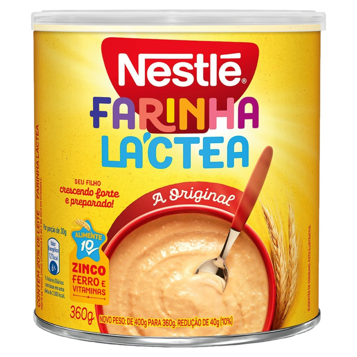 FARINHA LÁCTEA ORIGINAL NESTLÉ LATA 360G