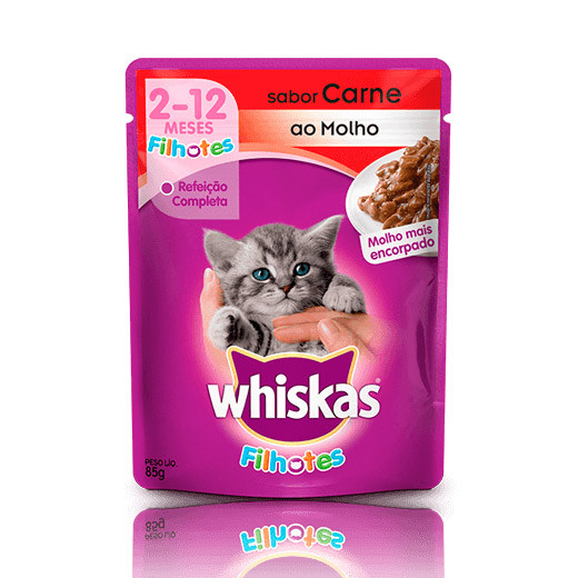 WHISKAS 85G CARNE FILHOTES