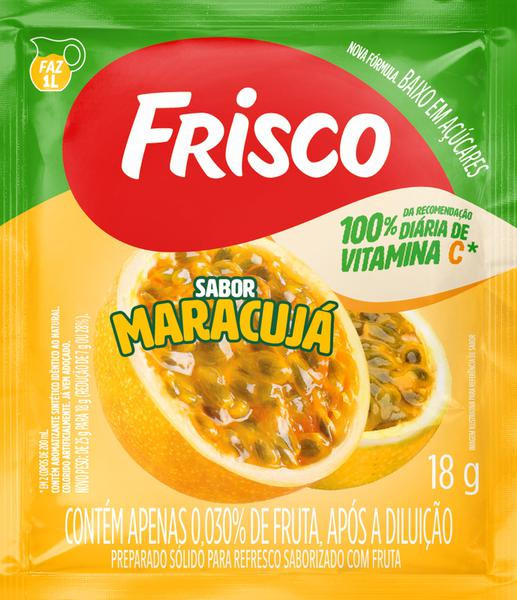 REFRESCO EM PO FRISCO 18g MARACUJA