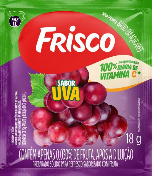 REFRESCO EM PO FRISCO 18g UVA