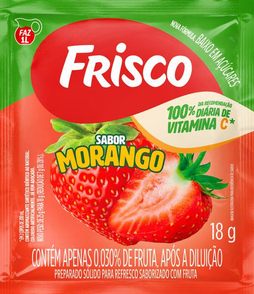 REFRESCO EM PO FRISCO 18g MORANGO