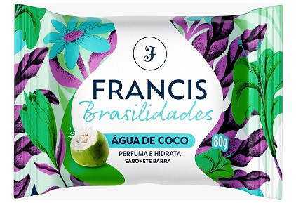 SABONETE FRANCIS BRASILIDADES 80G AGUA DE COCO