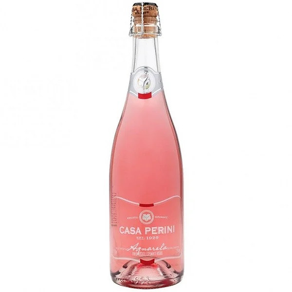 VINHO MOSCATEL ESPUMANTE ROSADO CASA PERINI AQUARELA 750 ML