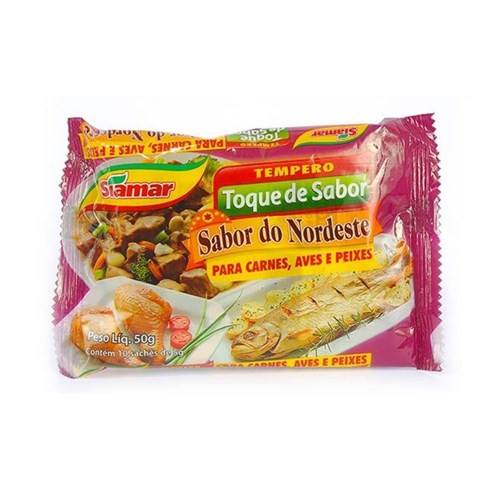 TEMPERO SIAMAR TOQUE SABOR SABOR DO NORDESTE 50 GRAMAS