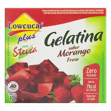 GELATINA STEVIA MORANGO 10 GRAMAS