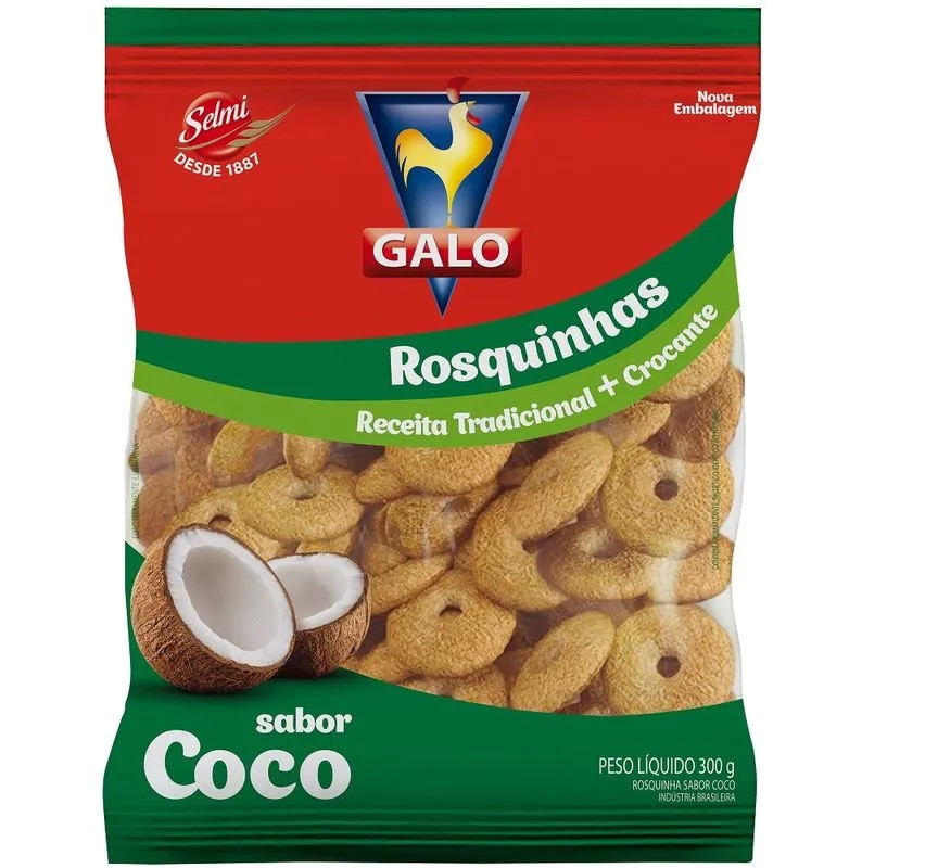 BISCOITO GALO ROSQUINHA SHOW COCO 300G